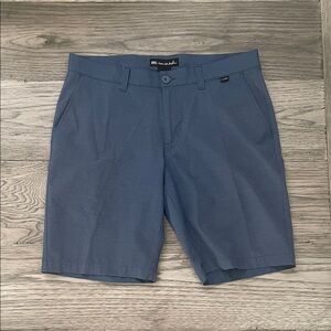 Travis Mathew Slate Blue Flat Front Shorts